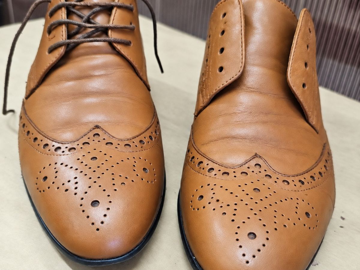 Pantofi brogue — refacerea culorii — După