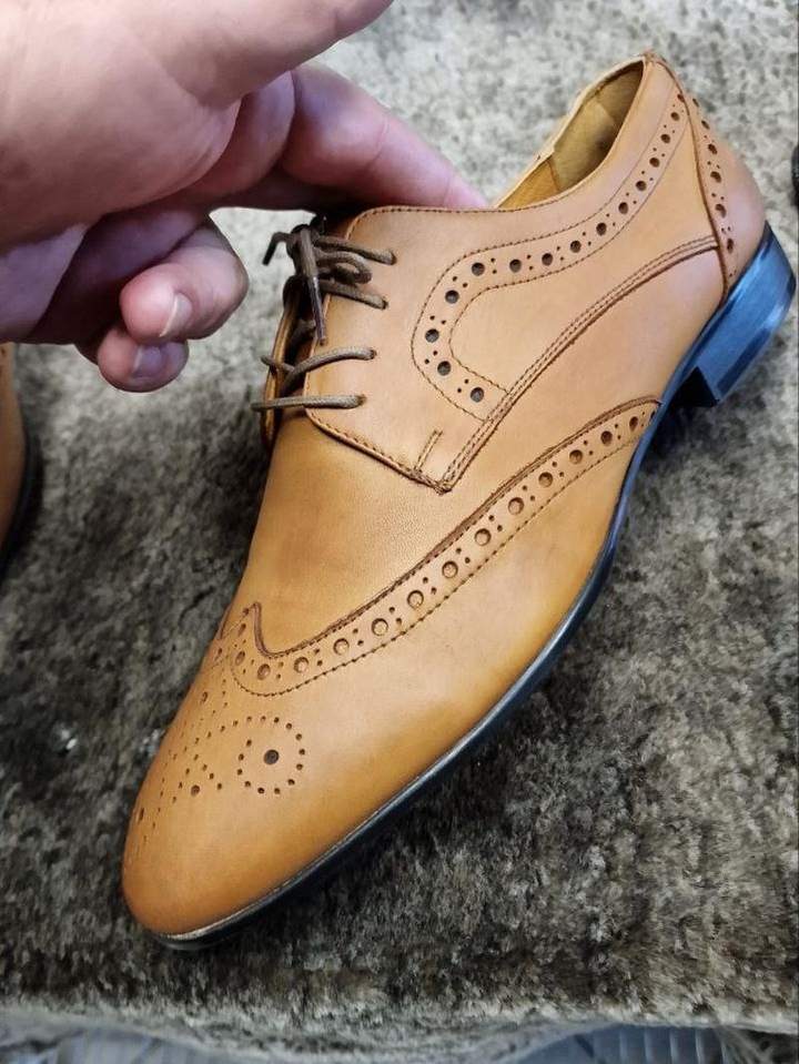 Pantofi brogue — după recondiționare